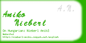aniko nieberl business card