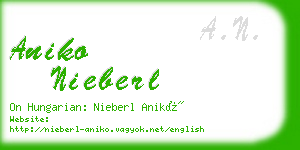 aniko nieberl business card